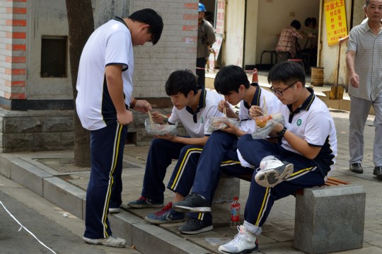 Kids Having Lunch in Wuhan