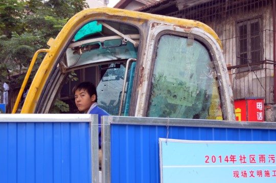 Construction Worker in Wuhan