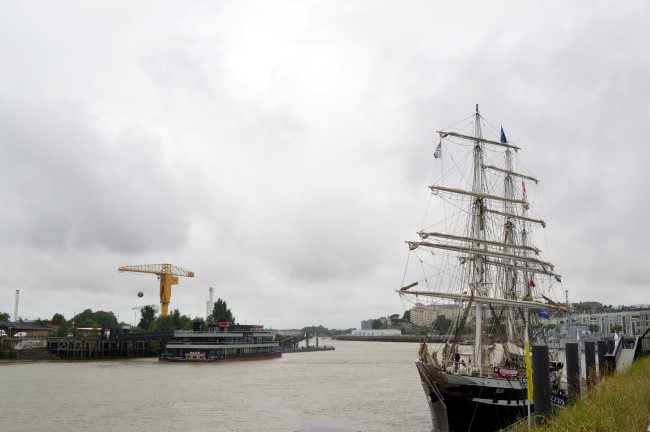 The Belem Moored in Nantes