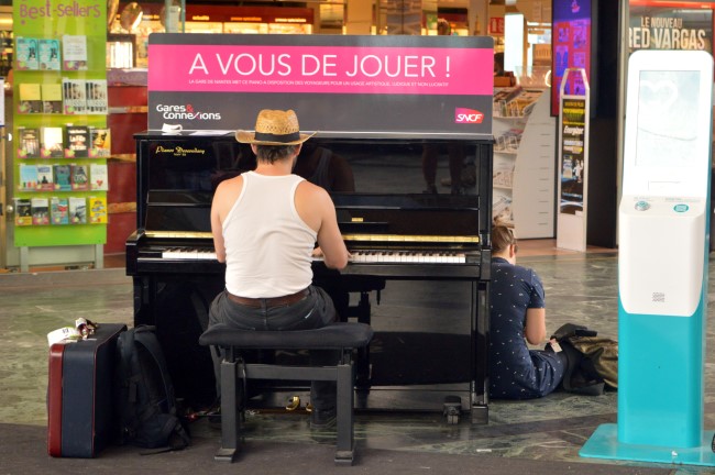 Piano to Entertain Passengers Waiting