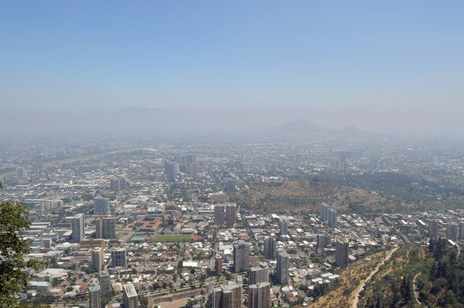 Santiago from above