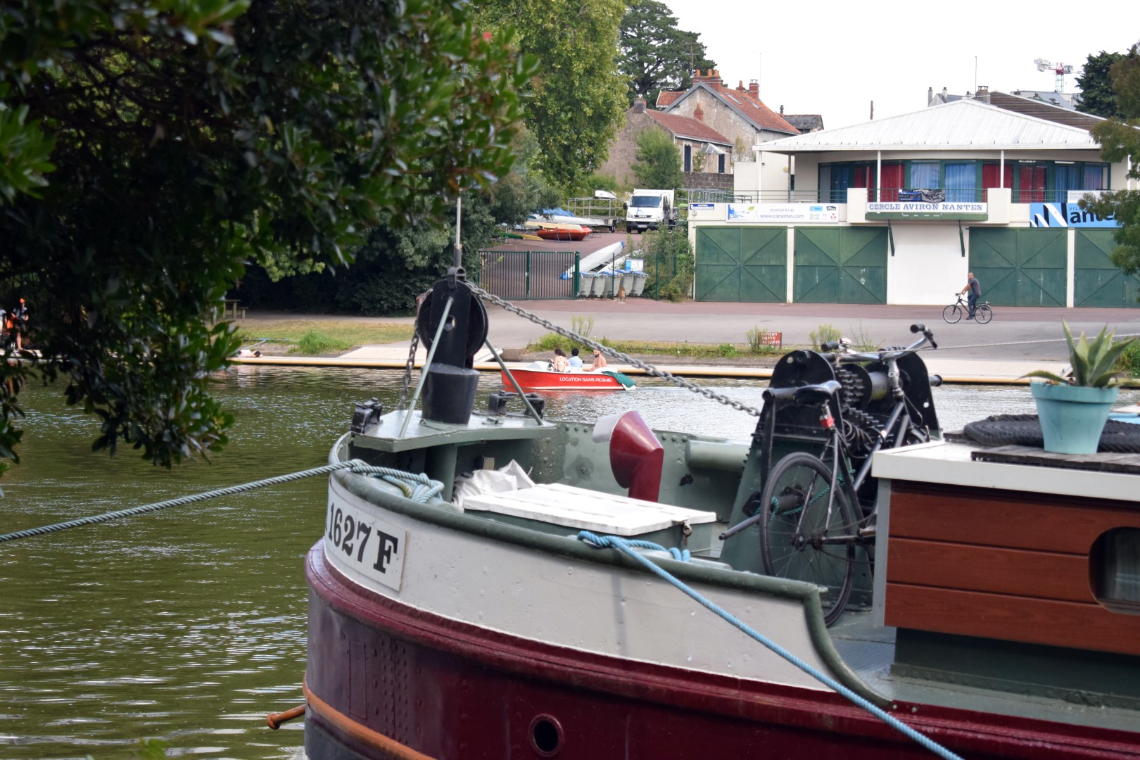 Along the Erdre River, Nantes, July 2020