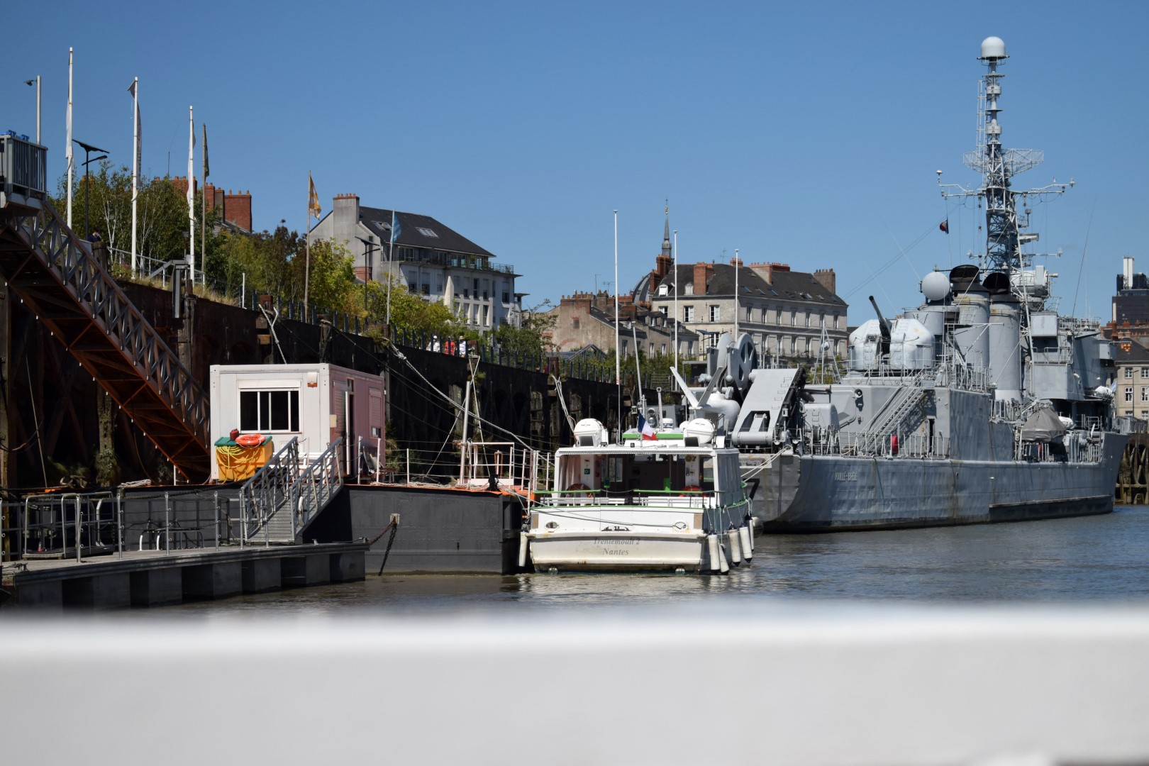 Gare Maritime, the Navibus boat to Trentemoult across the Loire River, Nantes, July 2020