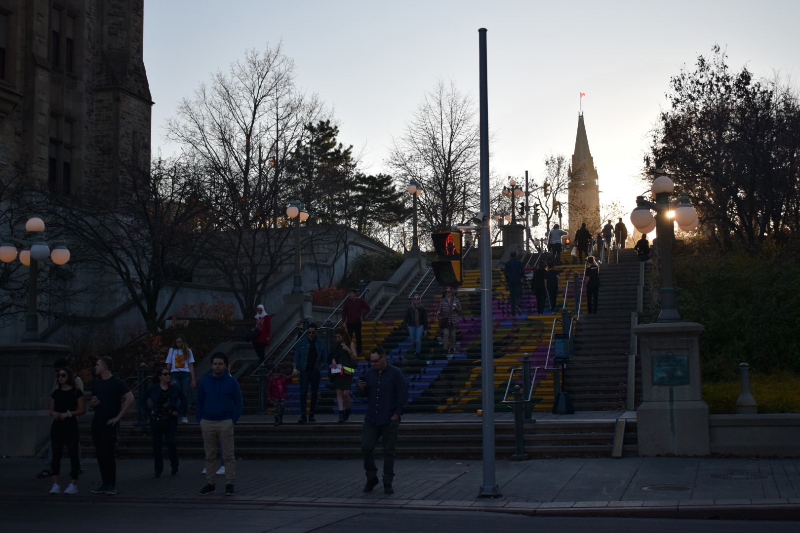 York Street steps to Major Hill's Park, Ottawa, November 2020