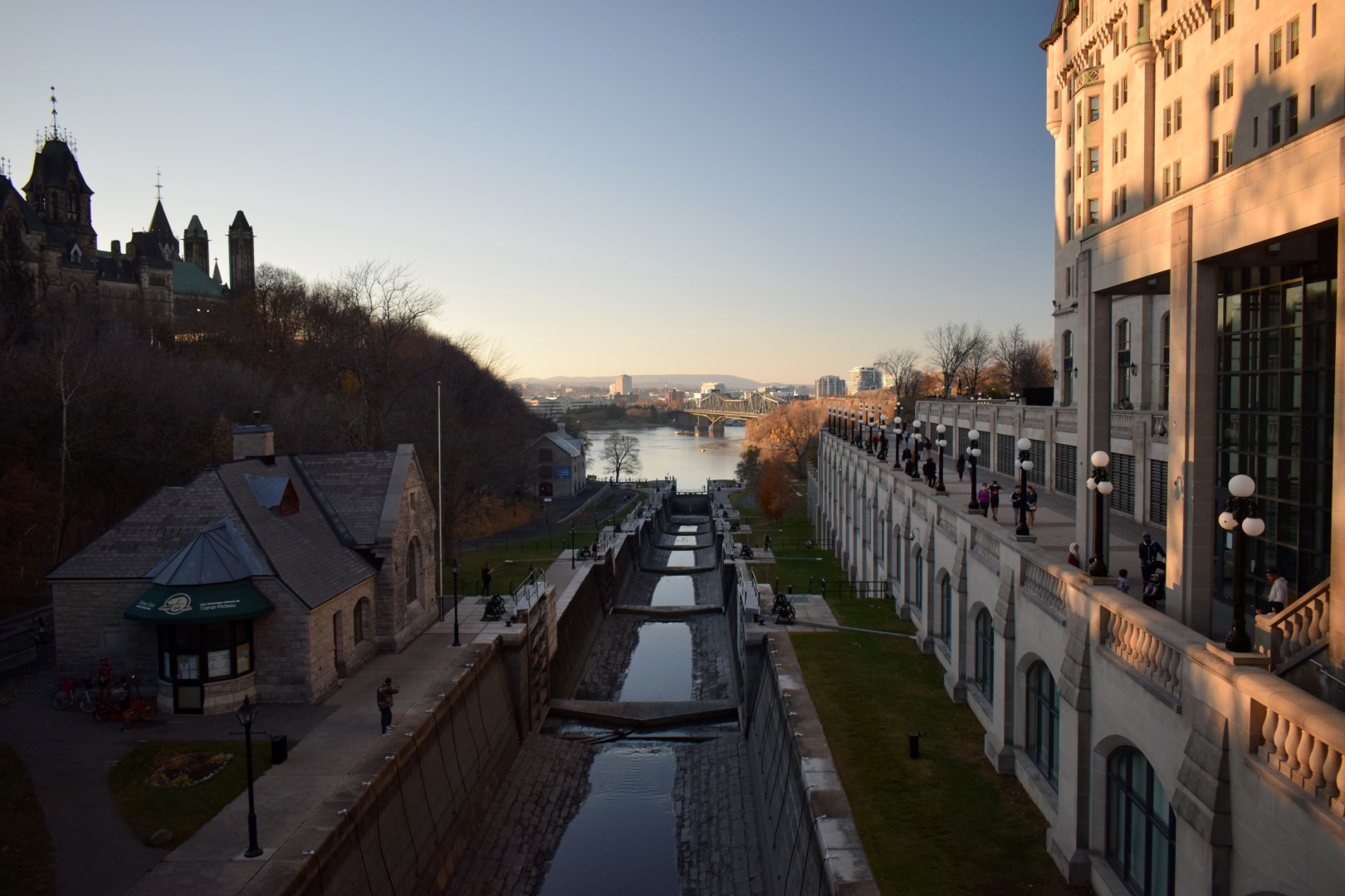 Rideau Canal, Locks 1 - 8 , Ottawa, November 2020