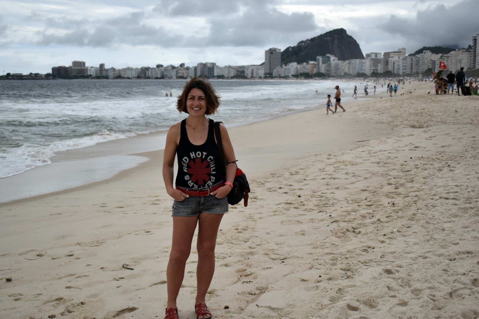 Praia de Copacabana on Christmas Day, Rio de Janeiro