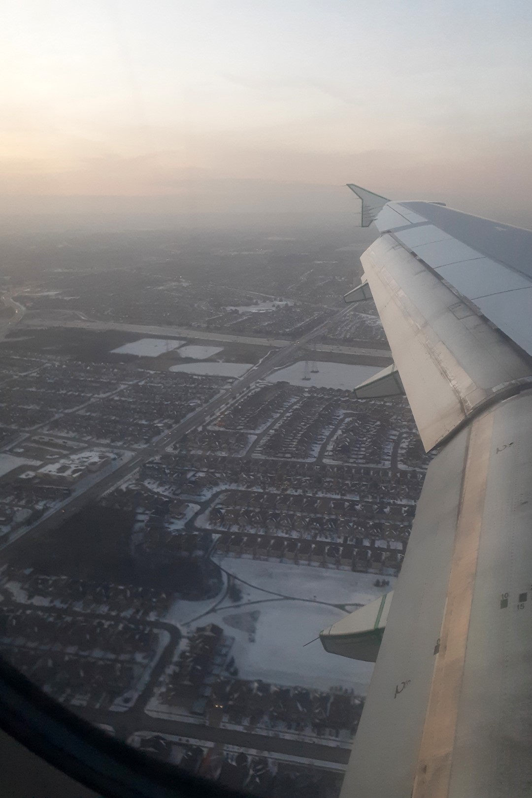 Landing in Toronto, December 17, 2020