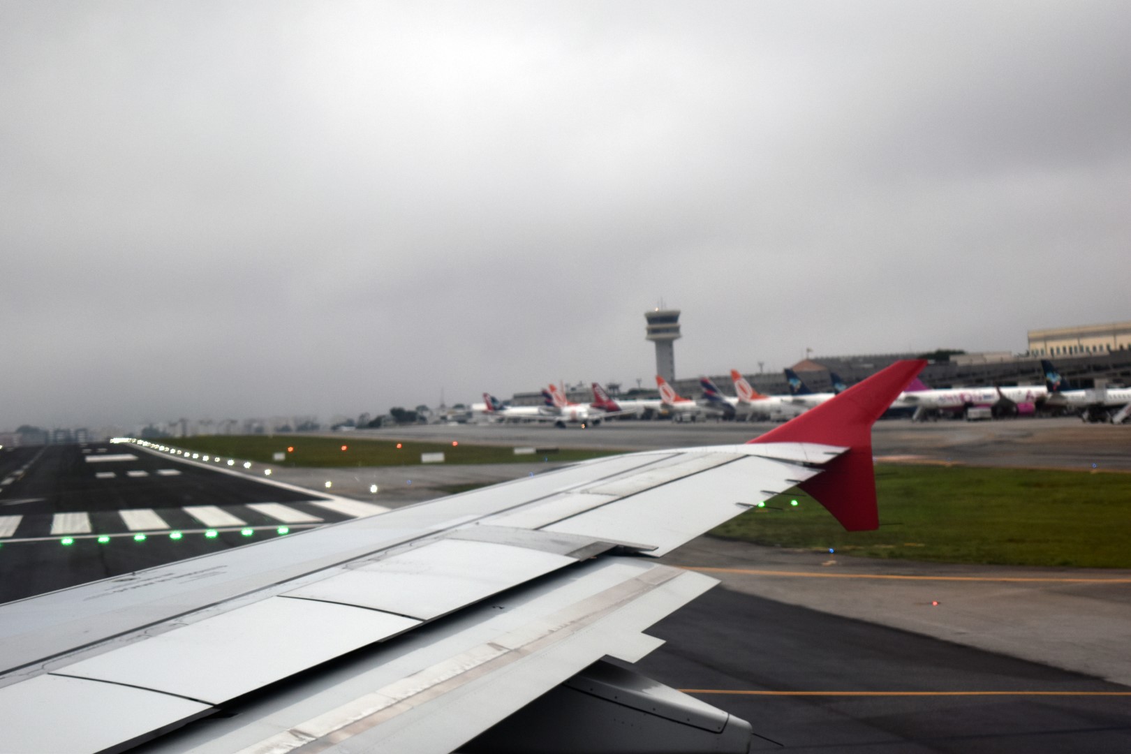 Taking off in Congonhas, São Paulo
