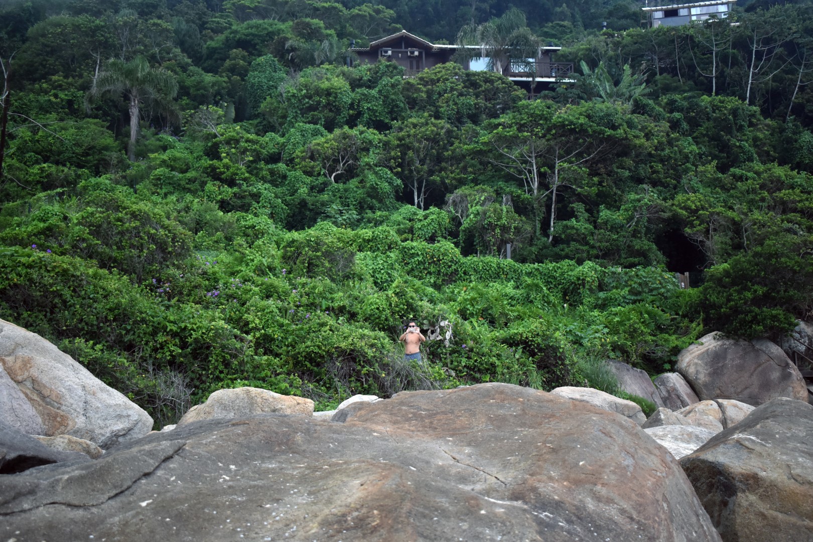 Crossing to Praia da Solidão, Ilha de Santa Catarina