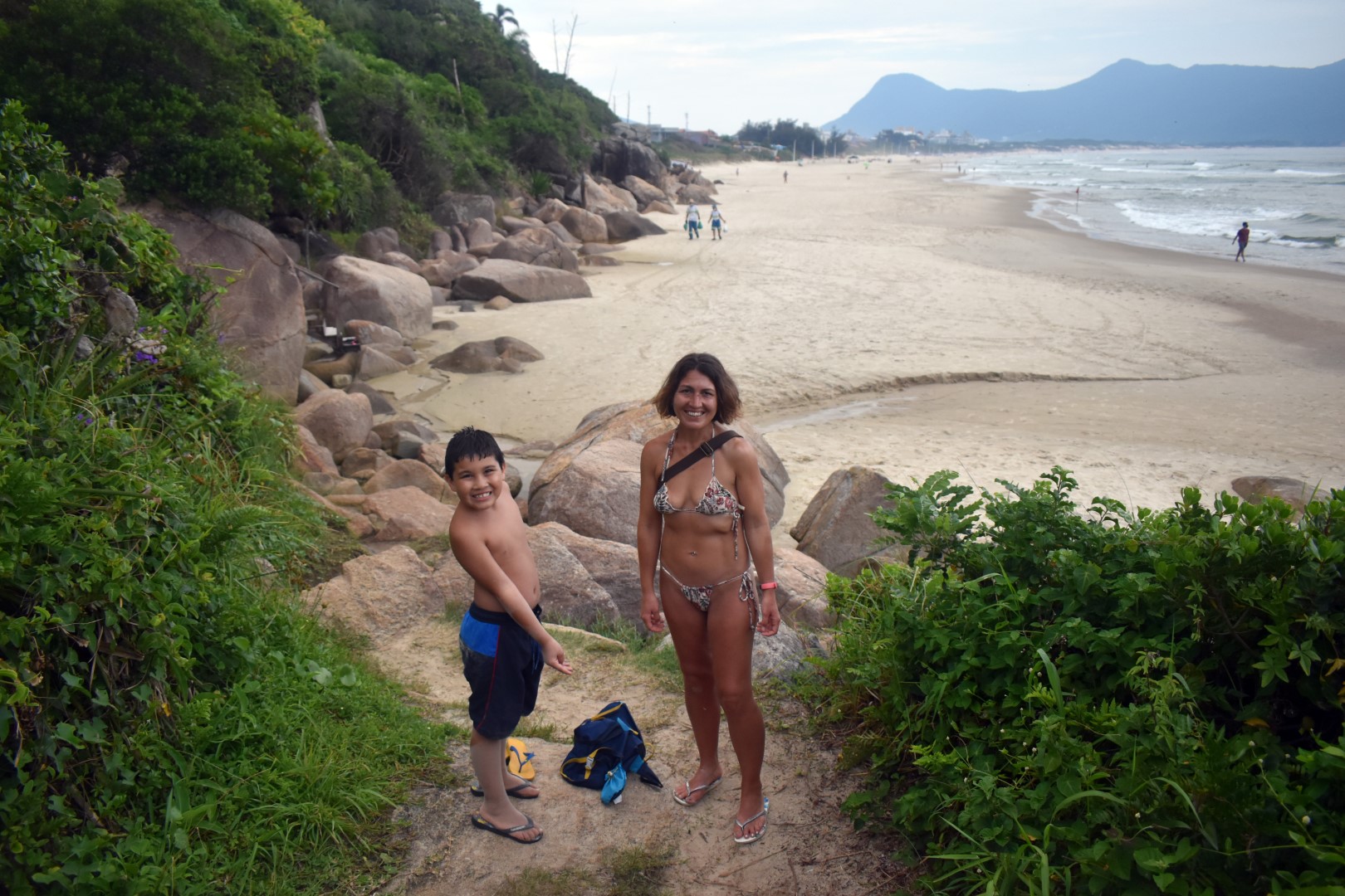 Crossing to Praia da Solidão, Ilha de Santa Catarina