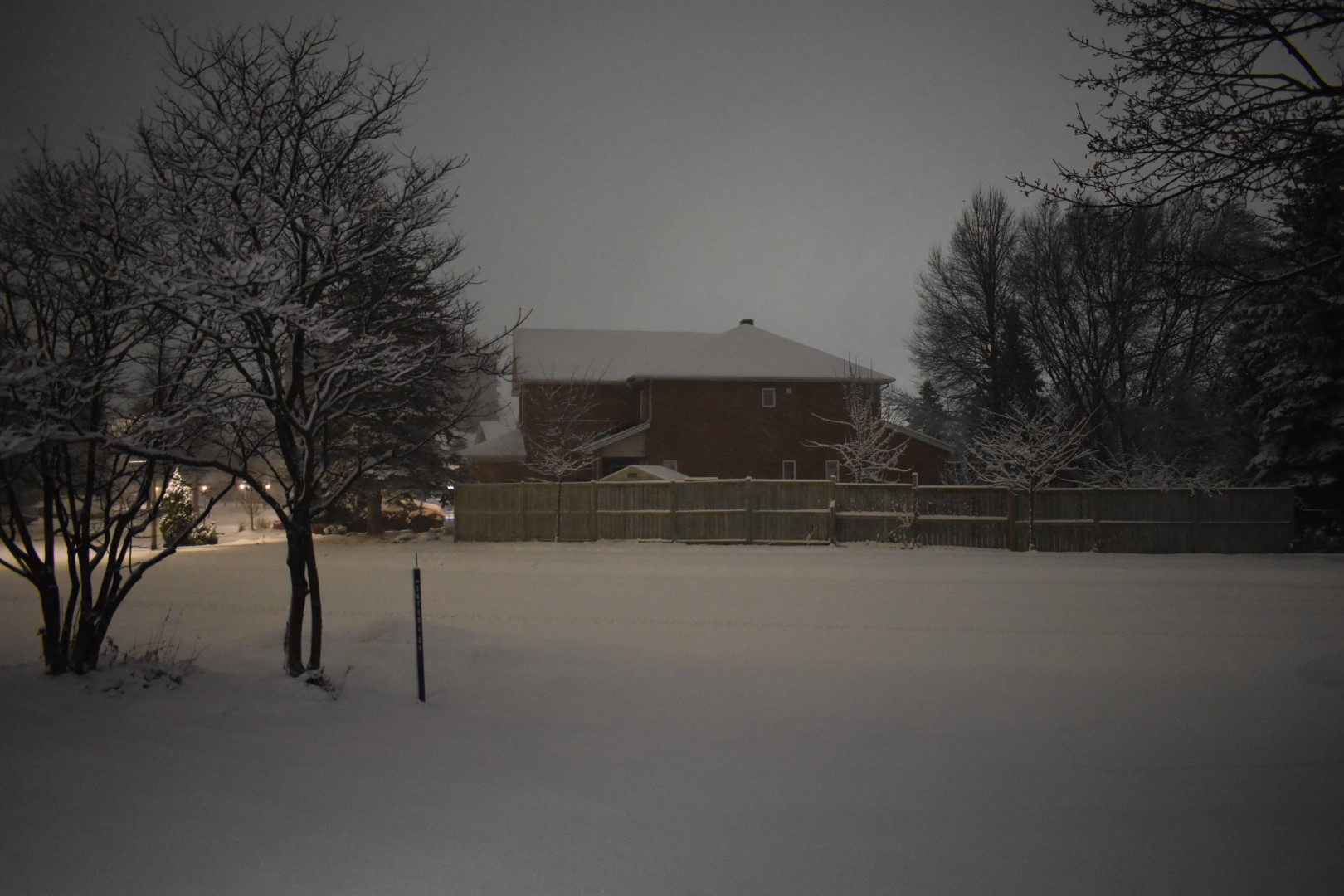 Snowstorm starting, night of December 16, Ottawa