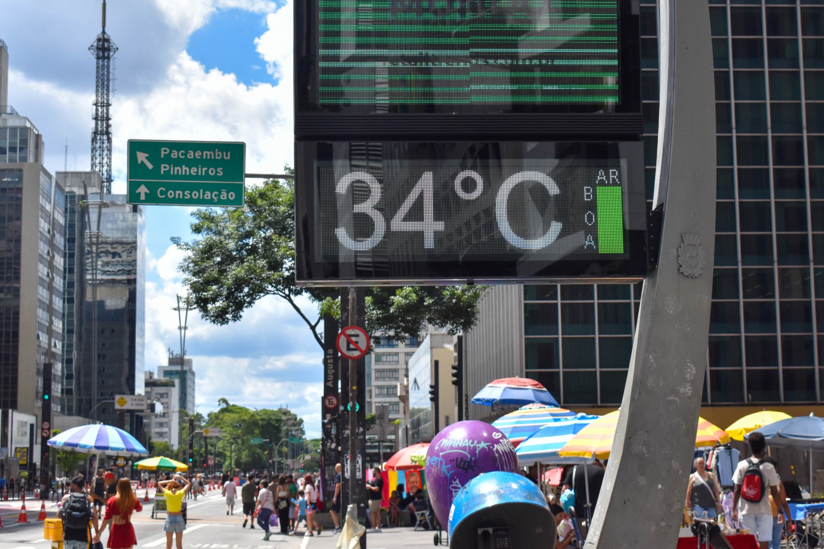 Avenida Paulista on Sunday, São Paulo