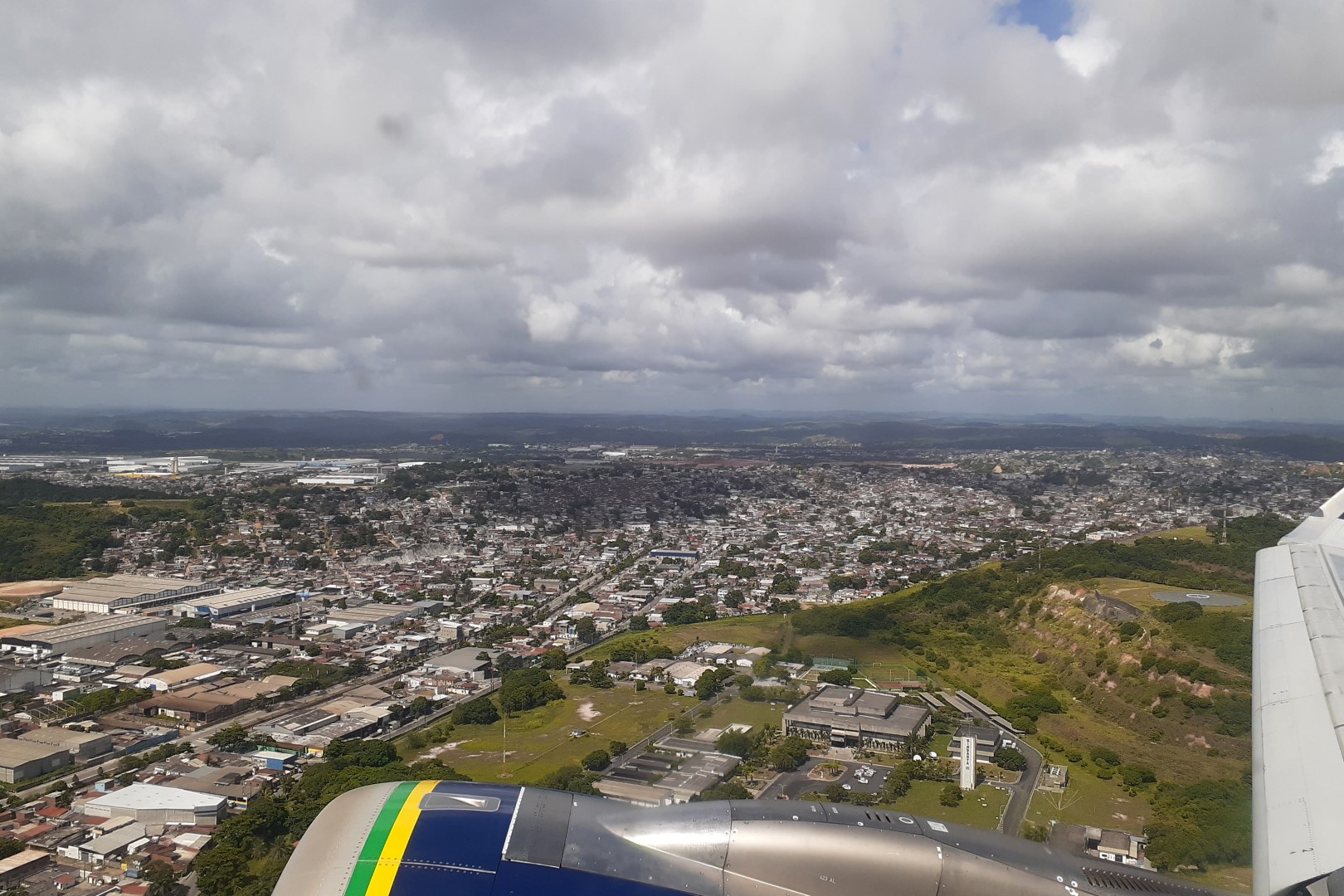 Flight 5024 REC - SDU, flying above Boa Viagem and Recife