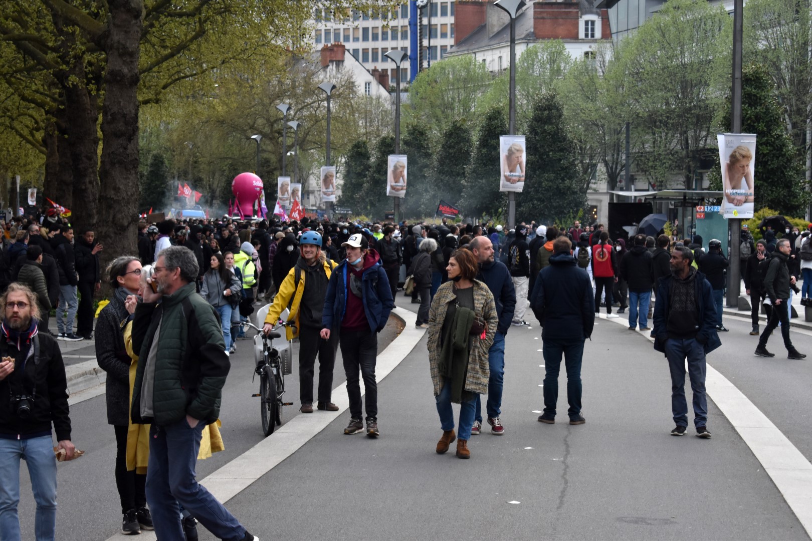 Pension bill protest, Nantes, April 14, 2023