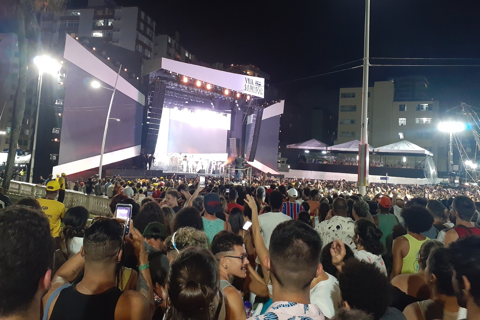 Gilberto Gil playing for the Anniversary of Salvador festival, Largo do Farol da Barra, Salvador - State of Bahia