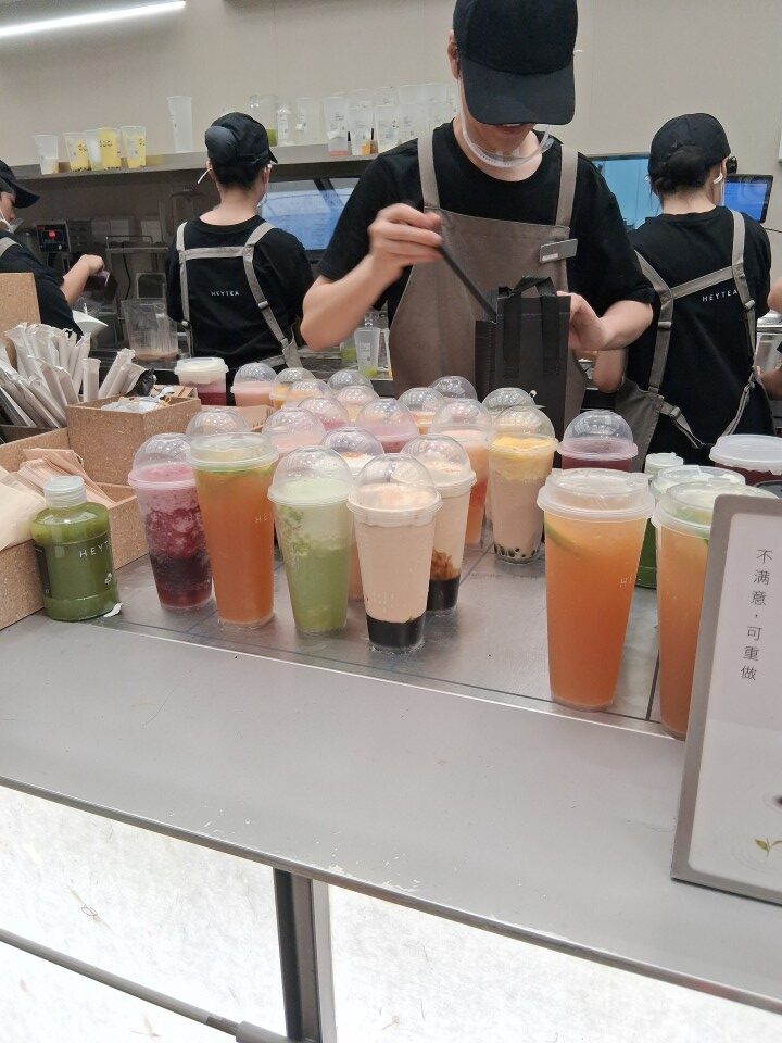 Tea orders at Chagee