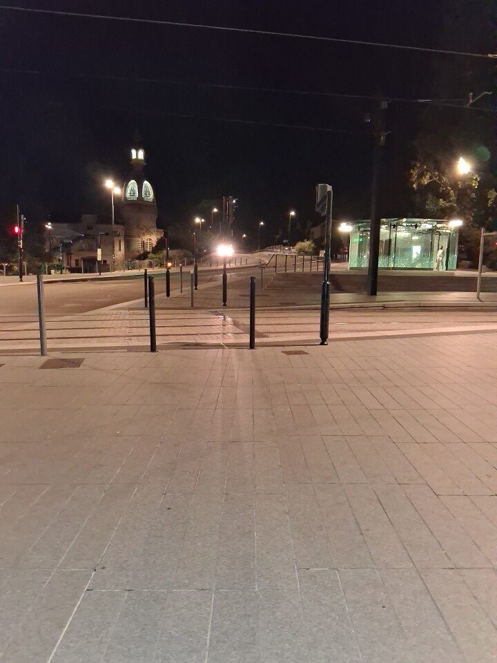 The 5 a.m. walk across town to the train station, Nantes, France