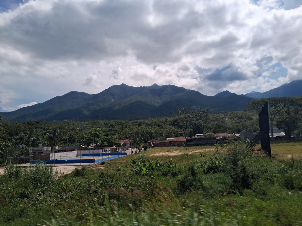 In the Catarinense bus from Curitiba to Blumenau
