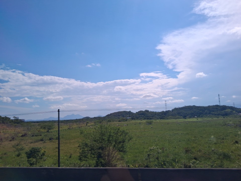 In the Catarinense bus from Curitiba to Blumenau