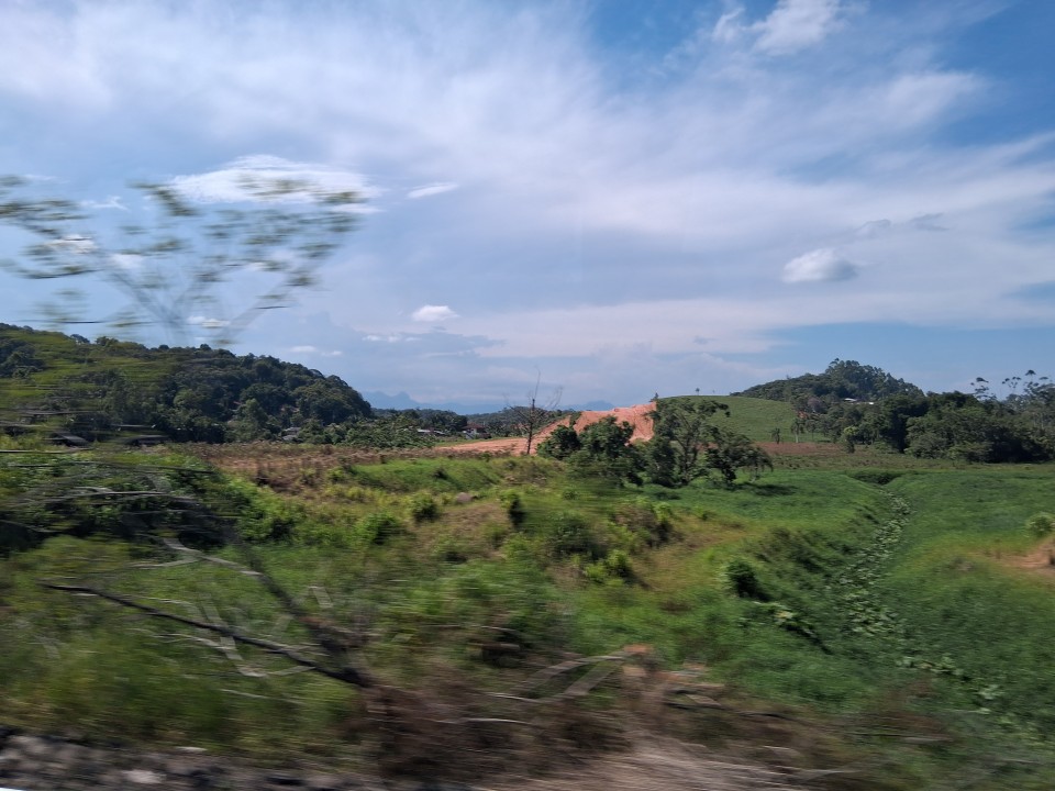 In the Catarinense bus from Curitiba to Blumenau