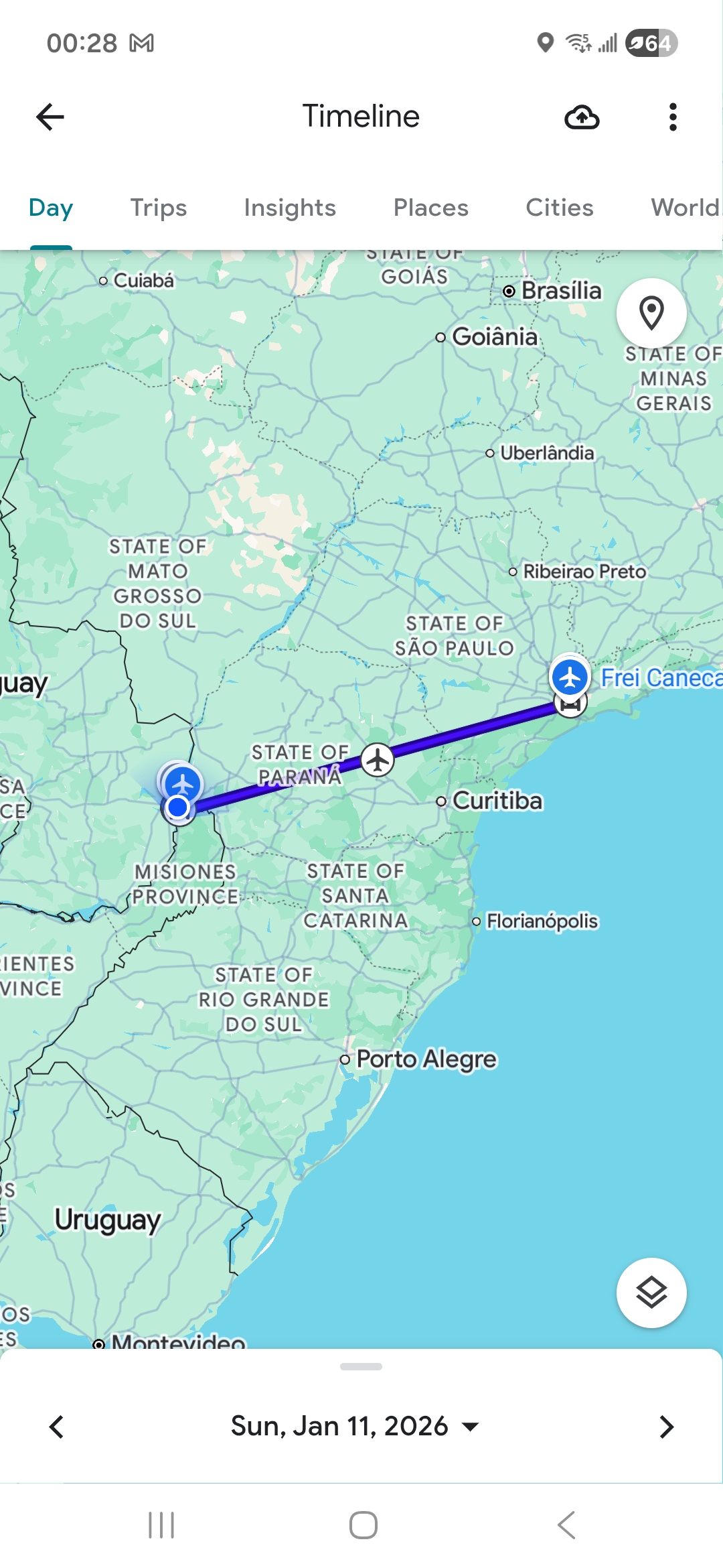 São Paulo to Foz do Iguaçu