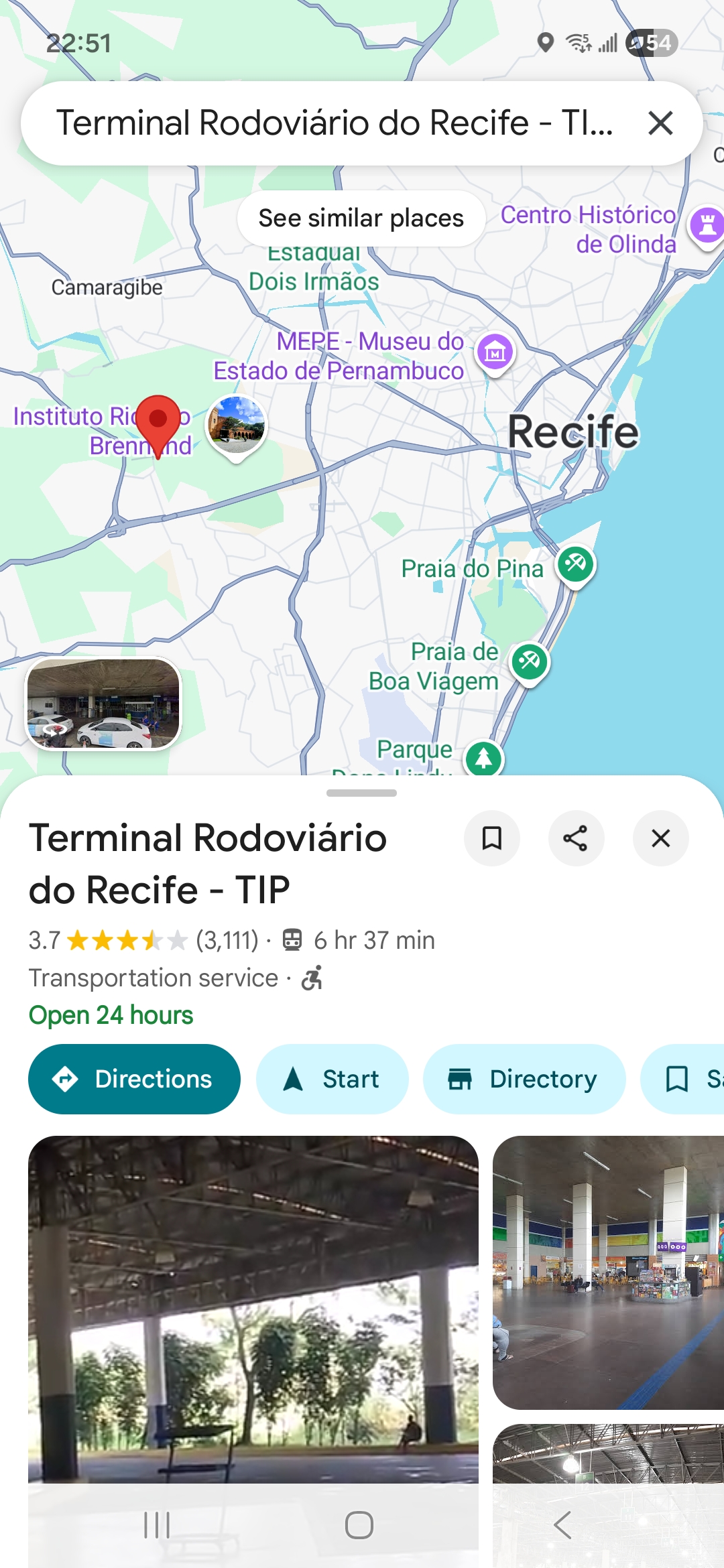 Terminal Rodoviário do Recife - TIP, KM 1,5, BR 232, Av. Pref. Antônio Pereira, S/N - Várzea, Recife - PE, 50740-540