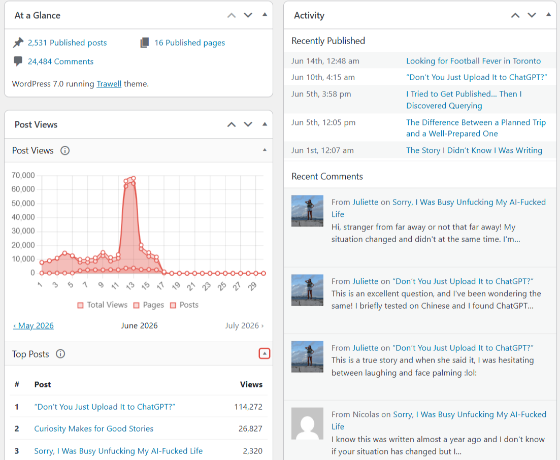 Hacker News spike, June 12, 2026