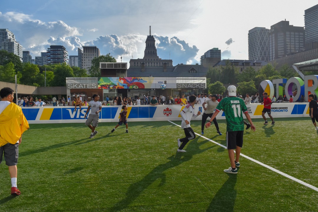 FIFA World Cup 2026 day 1, Nathan Phillips Square, 100 Queen St W, Toronto
