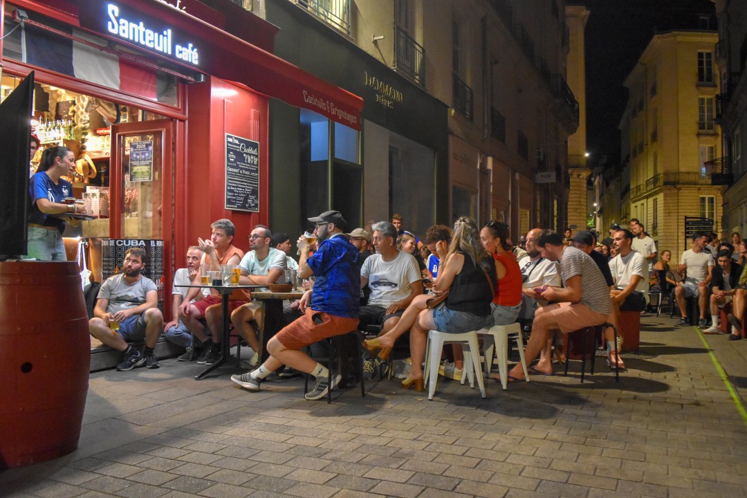 FIFA World Cup 2026. Quarter Finals, France vs. Morocco, rue de Santeuil, 44000 Nantes