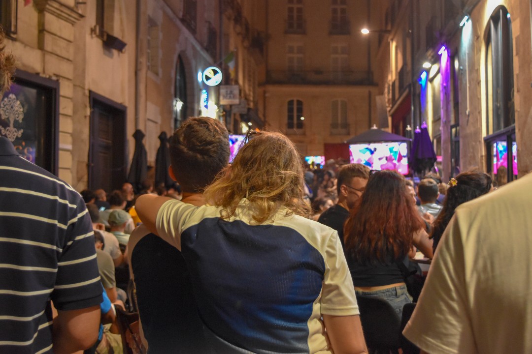 FIFA World Cup 2026. Quarter Finals, France vs. Morocco, rue de Santeuil, 44000 Nantes