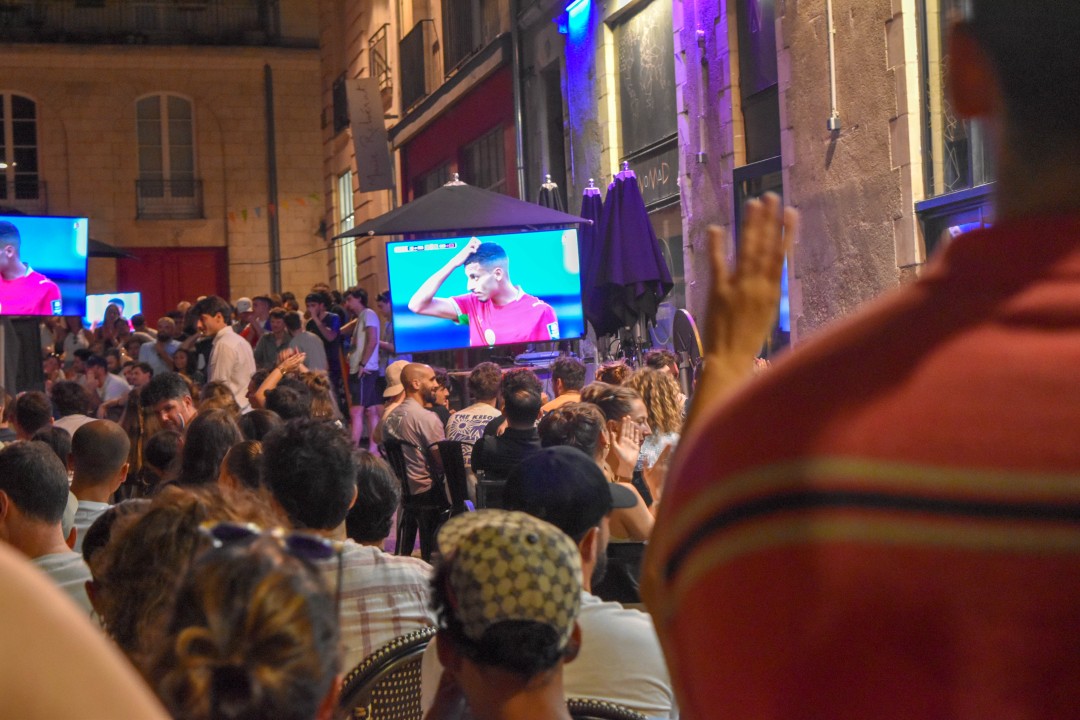 FIFA World Cup 2026. Quarter Finals, France vs. Morocco, rue de Santeuil, 44000 Nantes