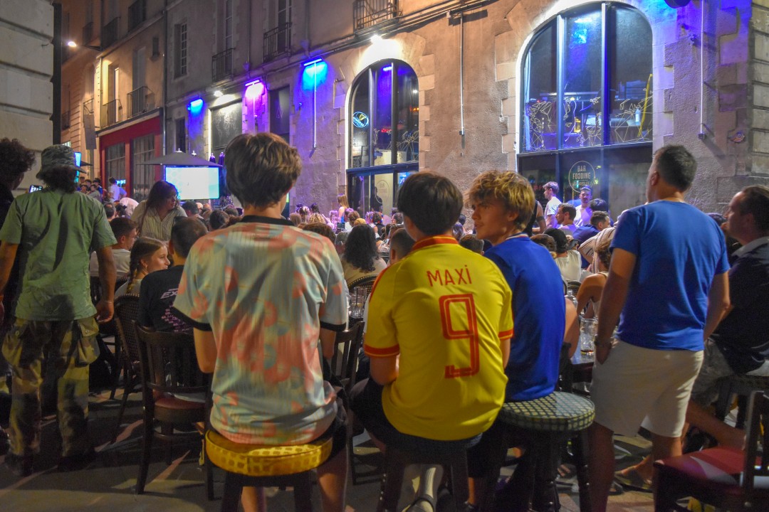 FIFA World Cup 2026. Quarter Finals, France vs. Morocco, rue de Santeuil, 44000 Nantes