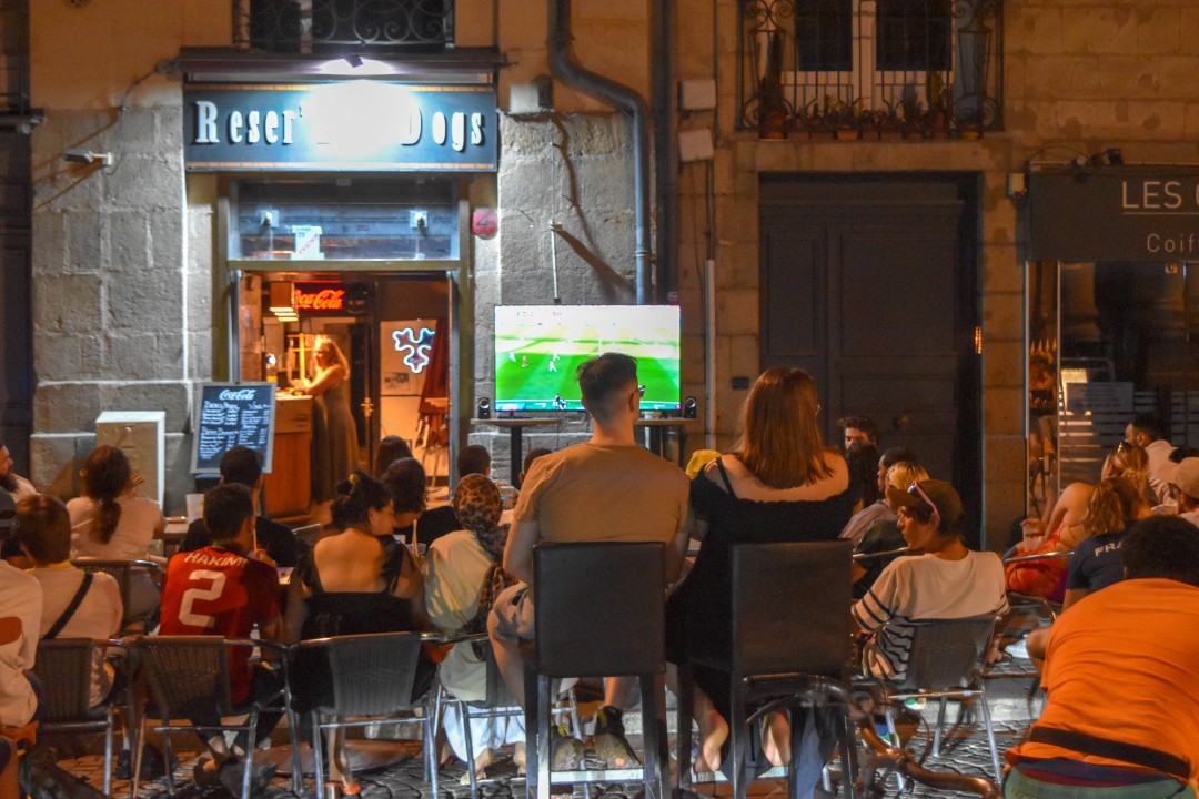FIFA World Cup 2026. Quarter Finals, France vs. Morocco, place de la Bourse, 44000 Nantes