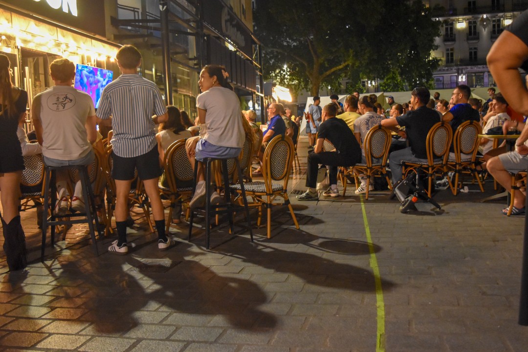 FIFA World Cup 2026. Quarter Finals, France vs. Morocco, place du Commerce, 44000 Nantes