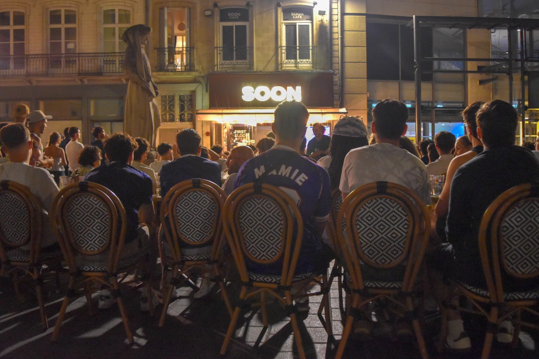 FIFA World Cup 2026. Quarter Finals, France vs. Morocco, place du Commerce, 44000 Nantes