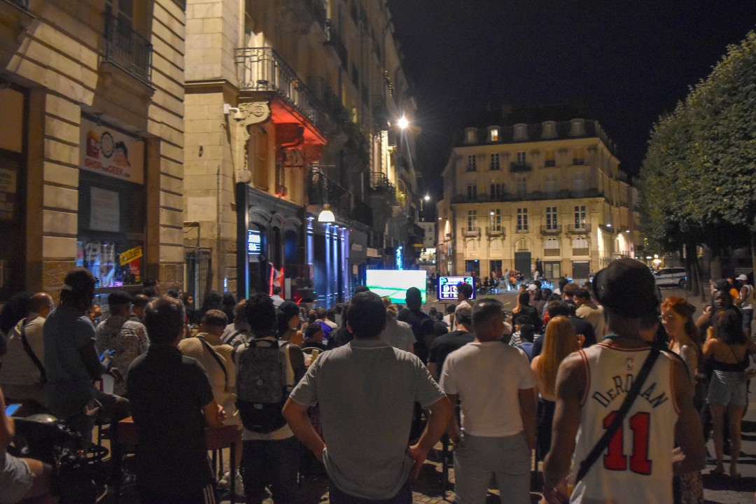 FIFA World Cup 2026. Quarter Finals, France vs. Morocco, place de la Bourse, 44000 Nantes