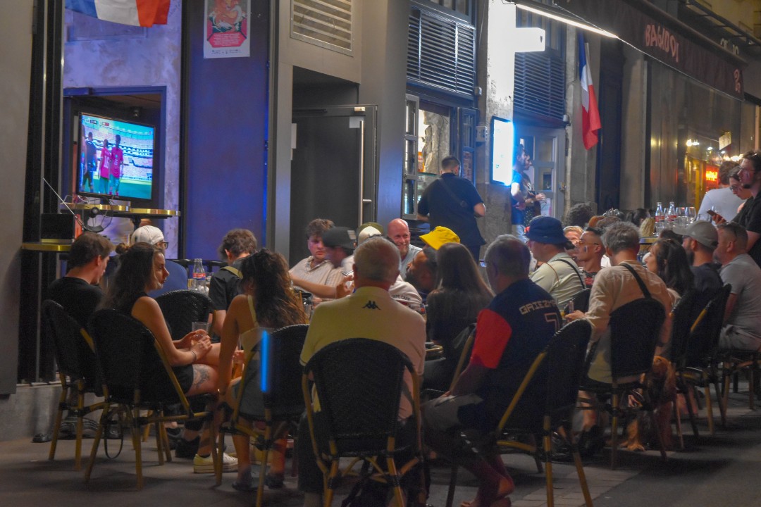 FIFA World Cup 2026. Quarter Finals, France vs. Morocco, rue Jean-Jacques Rousseau, 44000 Nantes