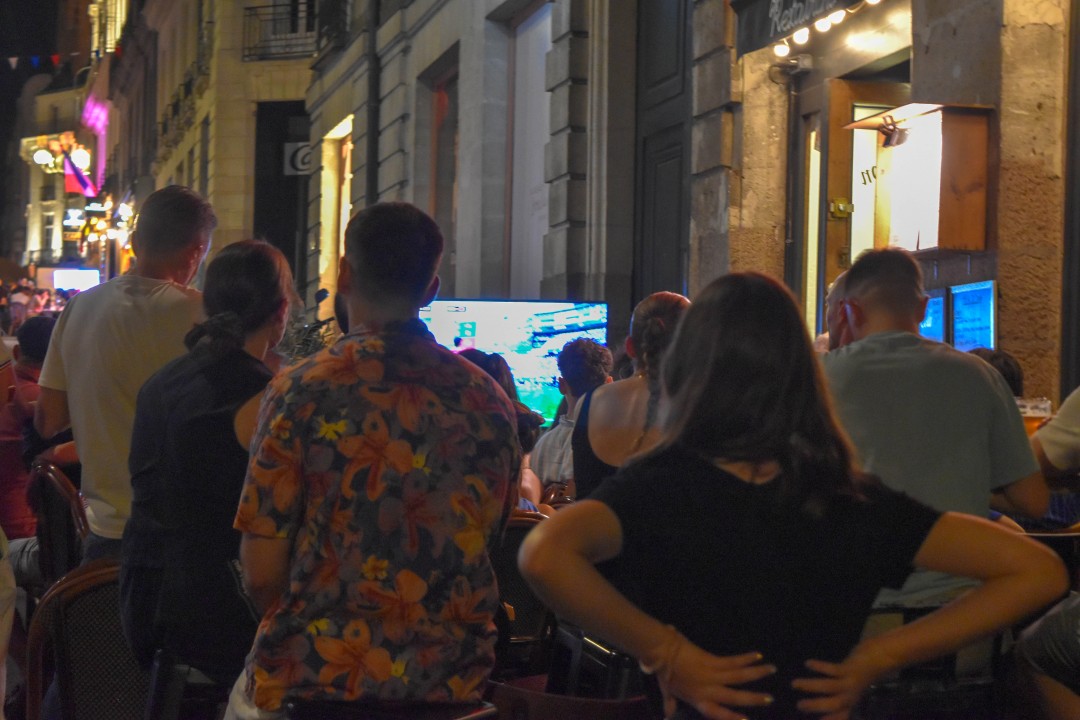 FIFA World Cup 2026. Quarter Finals, France vs. Morocco, rue Jean-Jacques Rousseau, 44000 Nantes