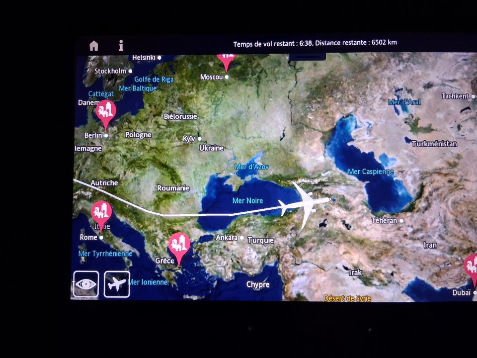 Air France 202 - Paris CDG to Beijing PEK