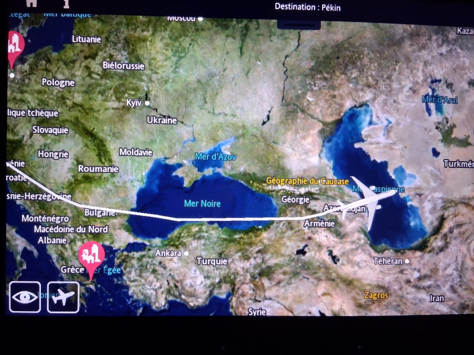Air France 202 - Paris CDG to Beijing PEK