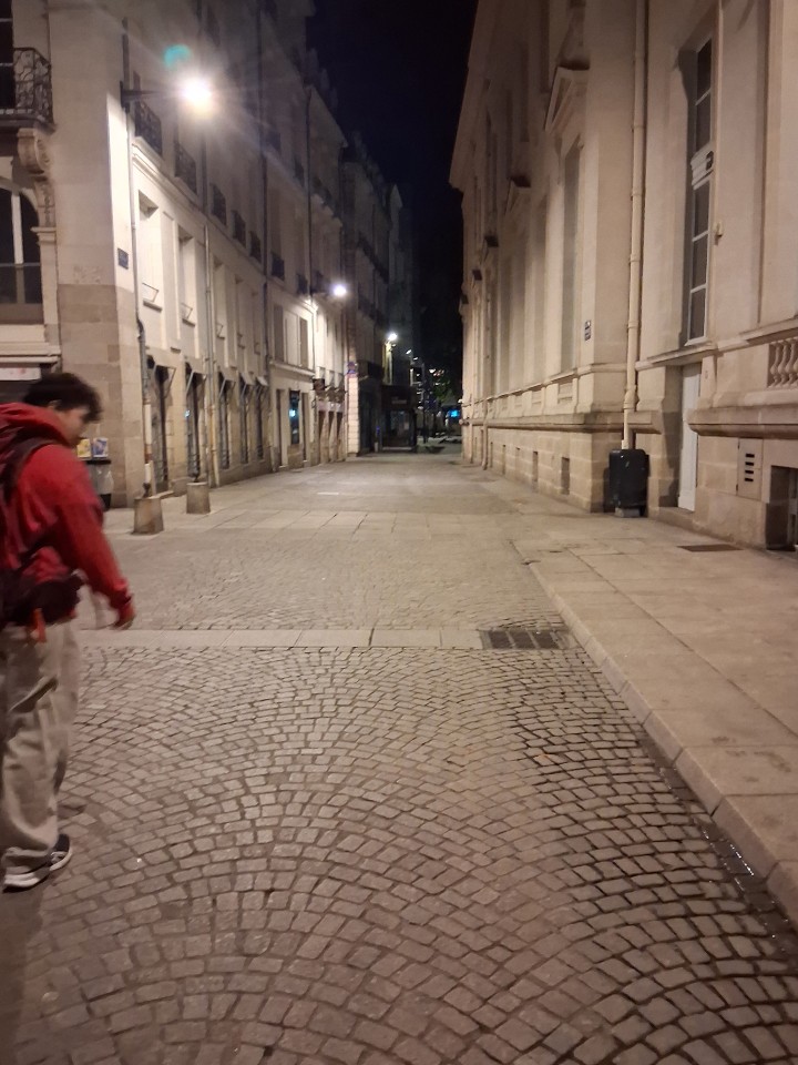 Place de la Bourse at 5 a.m., Nantes, Loire-Atlantique, France