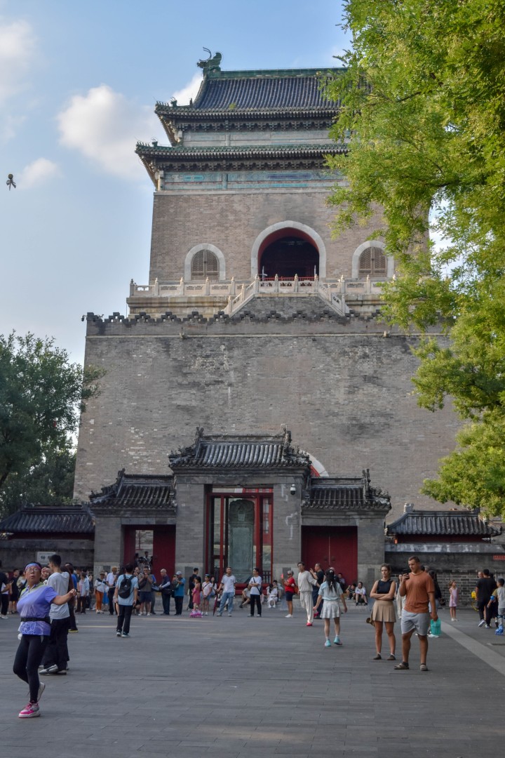 Drum Tower (鼓楼), Dongcheng District, Beijing, China.