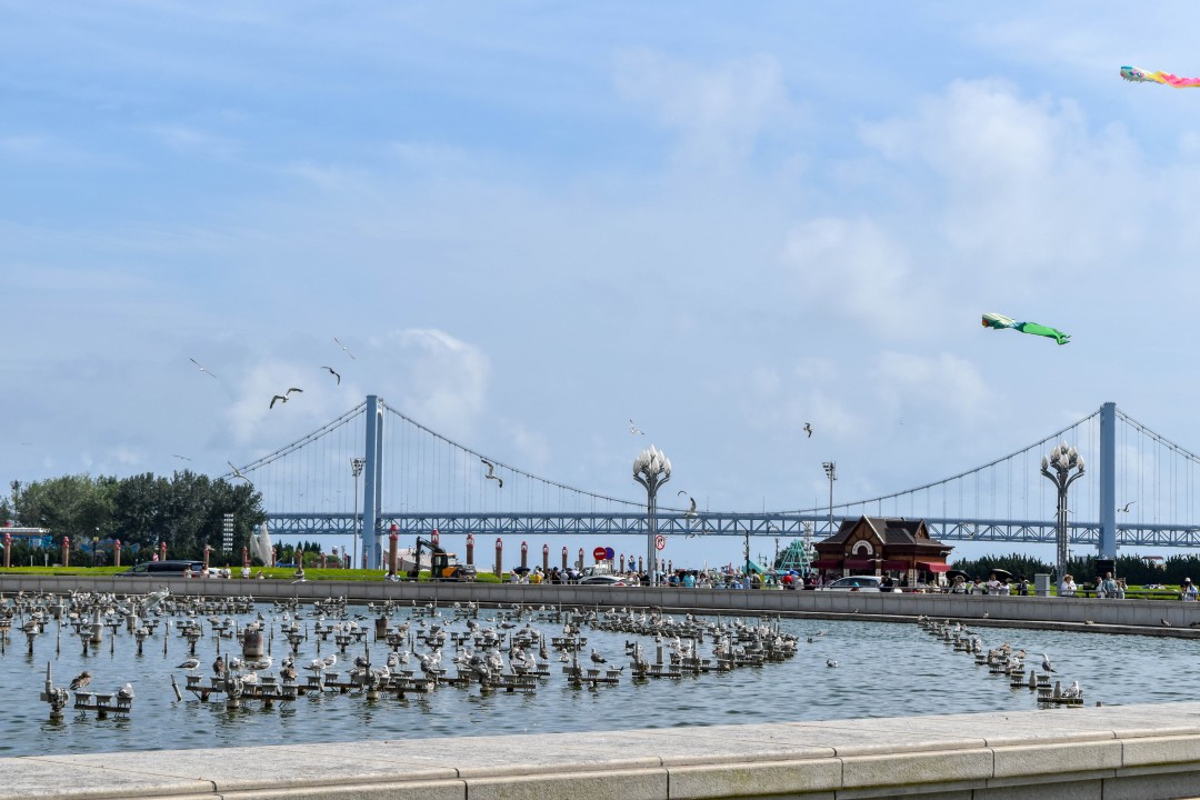 Xinghai Square (星海广场) and Xinghai Bay Bridge (星海湾大桥), Dalian, Liaoning, China
