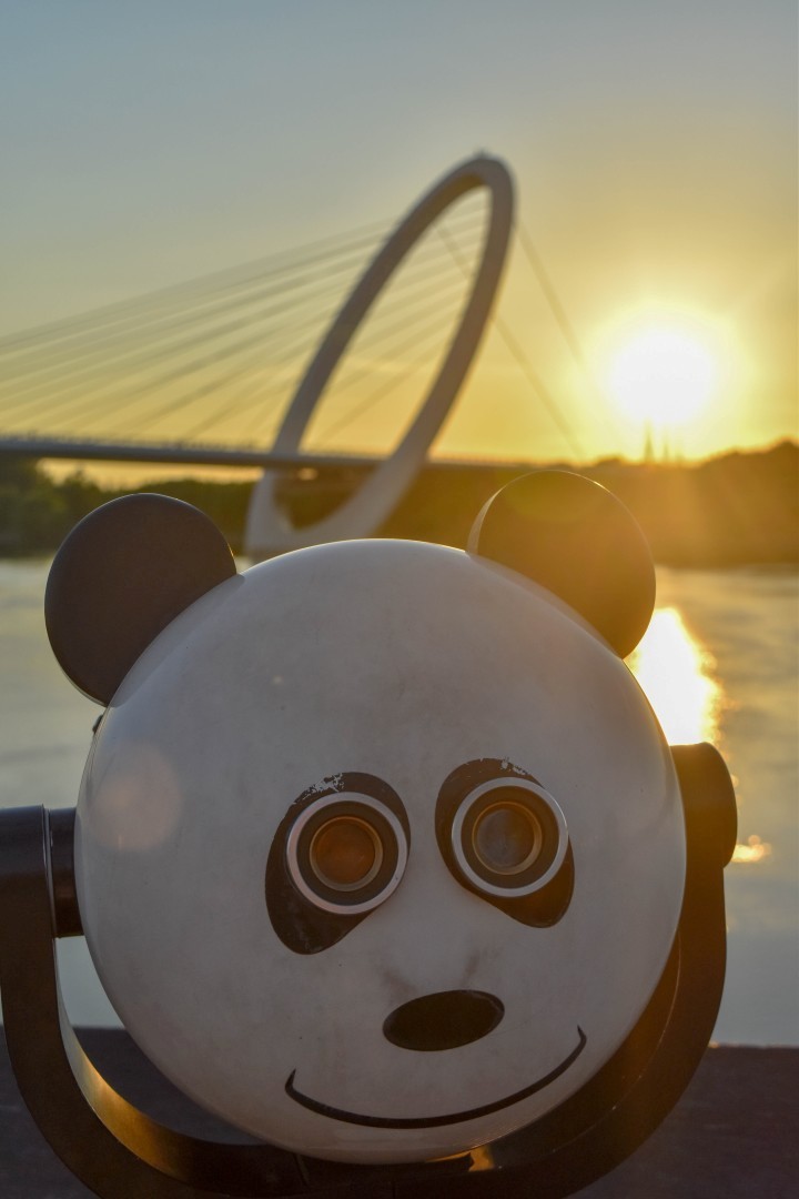 Pedestrian Eye Bridge (眼步桥, Yǎnbù Qiáo) — Nanjing, Jiangsu, China.