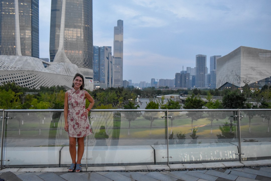 Last night in Nanjing, Pedestrian Eye Bridge (眼步桥, Yǎnbù Qiáo) — Nanjing, Jiangsu, China.