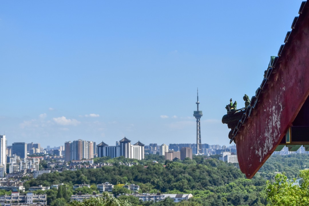Yuejiang Tower (阅江楼, Yuèjiāng Lóu) — Gulou District, Nanjing, Jiangsu, China.