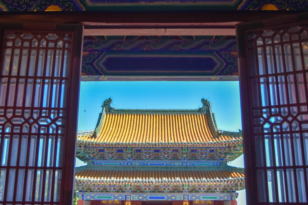 Yuejiang Tower (阅江楼, Yuèjiāng Lóu) — Gulou District, Nanjing, Jiangsu, China.