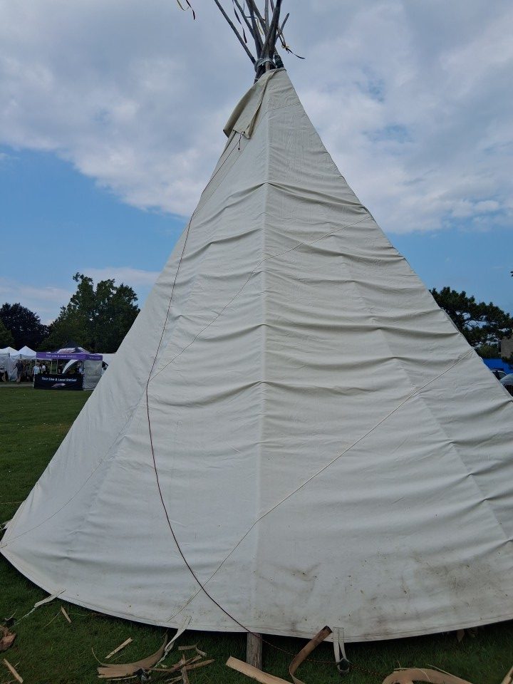Tipi at the Akwesasne International Powwow — Sept. 13, 2026, Lamoureux Park, Cornwall, Ontario, Canada