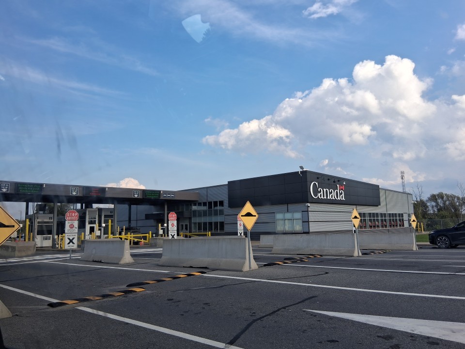 Canada Border Services Agency crossing into Akwesasne — Sept. 13, 2026, Cornwall Island, Ontario, Canada