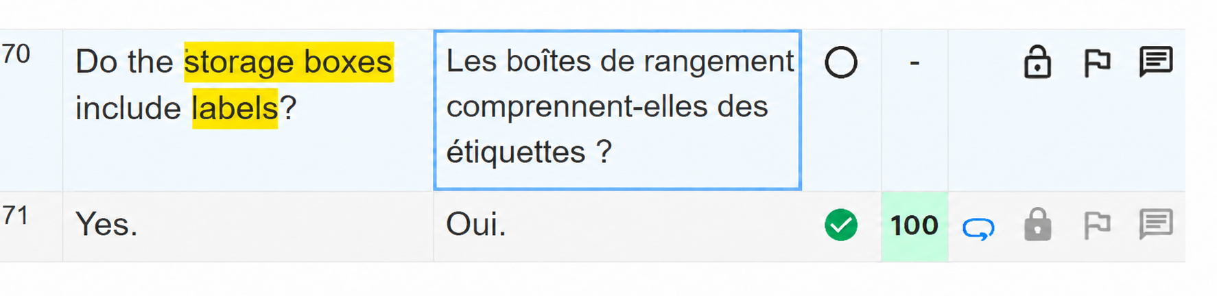 “Include” is translated as comprendre, an English calque that doesn’t work in French here.